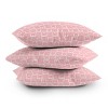 Deny Designs Doodle By Meg Pink Bow Checkered Print Square Indoor Throw Pillow - 4 of 4