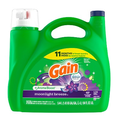 Gain + Aroma Boost Original Scent He Compatible Liquid Laundry ...