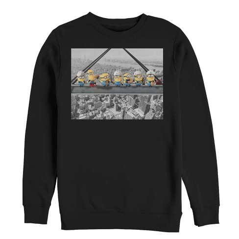 Men's Despicable Me Minion Construction Lunch Sweatshirt - image 1 of 3