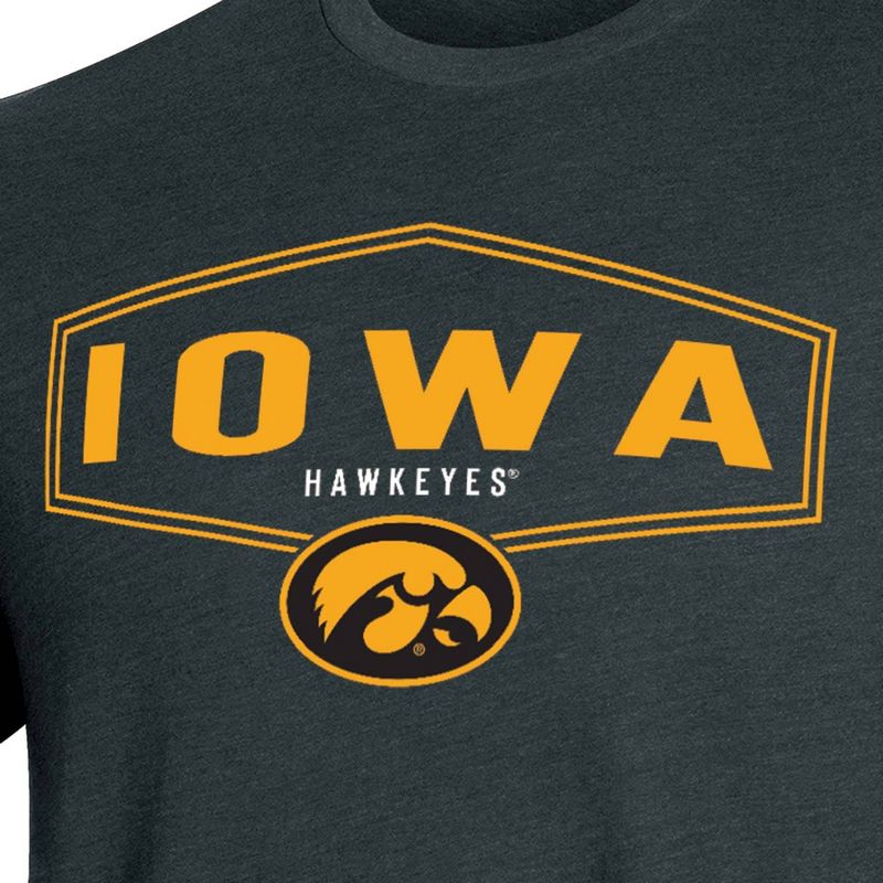 NCAA Iowa Hawkeyes Men's Core T-Shirt, 3 of 4