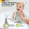 6-Pack Cami Baby Washcloths for Newborn, Organic Cotton Face Wash Cloths for Babies, Soft & Absorbent Baby Bath Towels - 4 of 4