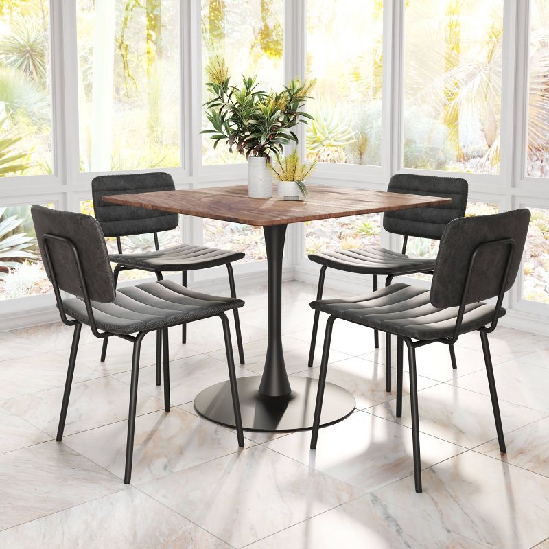Set of 2 Cleo Dining Chairs Vintage Black - ZM Home, 6 of 9