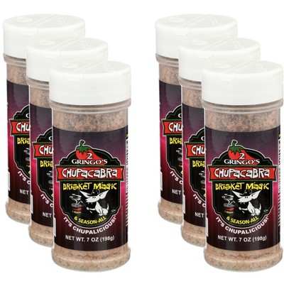 2 Gringos Chupacabra Seasoning Brisket Magic - Pack of 6 - 7  OZ