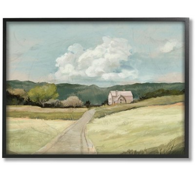 Stupell Industries Road Leading Home Countryside Mountain Landscape