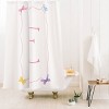 Deny Designs April Lane Art Simple Bow Monogram Shower Curtain - 2 of 3