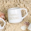 Totalee Gift Happiness Comes In Waves Mug Ceramic White 16 oz - 2 of 2