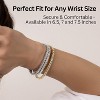 Tennis Bracelet for Women, 24K Gold Plated with AAAAA CZ Stones, 3mm/4mm Width & Multiple Sizes, Elegant Jewelry Gift - 4 of 4