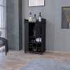 NicBex Mobile Kitchen Island Cart Morden Kitchen Carts on Wheels with Storage with 1 Cabinet and Storage Compartment for Kitchen - 3 of 4