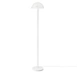 65" 2-Light Dixon Floor Lamp with Frosted Glass Shade Matte White - Globe Electric