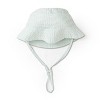 Makemake Organics Organic Bucket Sun Hat - Green Stripes , 2-5 Years - 2 of 4