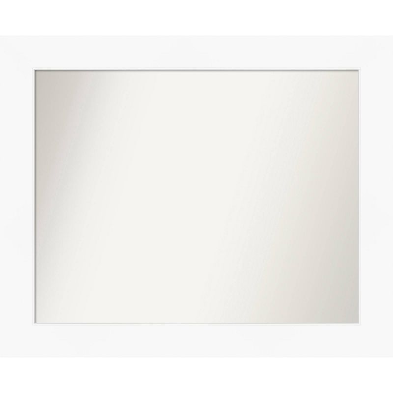 34&#34; x 28&#34; Non-Beveled Cabinet White Wall Mirror - Amanti Art, 1 of 10