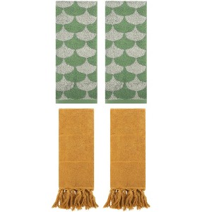 REGALWOVEN 4 Pcs Cotton Hand Towel for Bathroom - 1 of 4