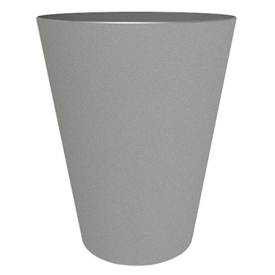 Bloem 14" Tall Finley Tapered Round Planter, Cement