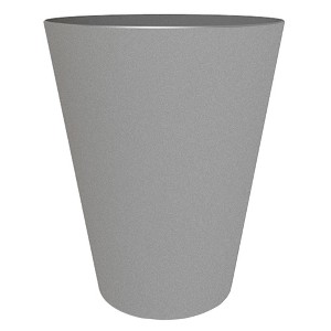 Bloem 14" Tall Finley Tapered Round Planter, Cement - 1 of 4