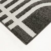 Balta Rugs Ferry Arches High-Low Carved Pattern Black Area Rug White - 4 of 4