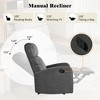 Modern Manual Recliner Chair with Adjustable Backrest, 3 Recline Positions, Living Room Home Theater - 3 of 4