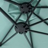 Okak 14.8 Ft Outdoor Patio Umbrella with 12 Sturdy Ribs Double Sided Beach Umbrella with Push Button and Crank for Pool Deck Garden - 3 of 4
