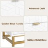 Whizmax 6 Drawer Dresser for Bedroom, Wood Dresser＆Chest of Drawers, Modern Dressers with Gold Metal Handles for Living Room, Hallway, Entryway - 4 of 4