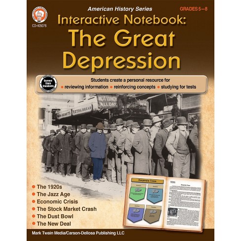 Mark Twain Media Interactive Notebook: The Great Depression, Grade 5-8 - image 1 of 3