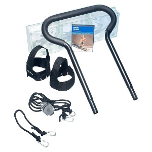 Total Gym PILS Men & Women Full Body Pilates Workout Kit, w/ Instructional DVD, Toe Bar, Leg Pull Accessory, Leg Extension Rope, & Ankle Cuffs, Black - 1 of 4
