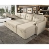 AMERLIFE Sectional Sofa with Double Storage Chaise,Reversible Pull Out Couch for Living Room - 2 of 4