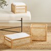 mDesign Natural Cane Kitchen Organizer Storage Bin with Handles - 2 of 4