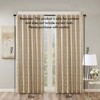 DSVIMOY Curtain Panels, Jacquard Lined Total Blackout Rod Pocket and Back Tab Curtain Panel for Living Room, Bedroom, Gold, 95"*50"*0.13" - 3 of 4