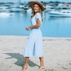 Women's Striped Side Split Midi Cover-Up Dress - Cupshe - 2 of 4