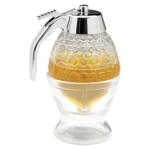 No Drip Glass Honey Dispenser