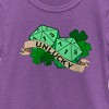Girl's Dungeons & Dragons St. Patrick's Day Unlucky Dice T-Shirt - 2 of 4