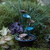 Bronze Metal Lotus Leaf Fountain 22"H - 3 of 3