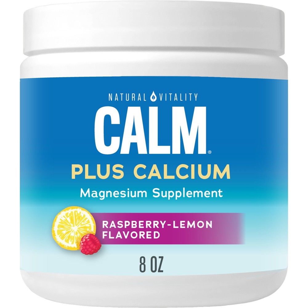 Photos - Vitamins & Minerals Natural Vitality CALM Magnesium Plus Calcium Supplement Powder - Raspberry