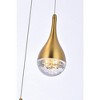 Elegant Lighting Amherst 3 - Light Pendant in  Satin Gold - 4 of 4