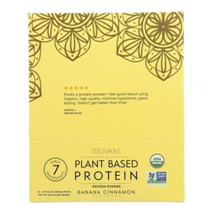 Truvani Plant-Based Banana Cinnamon Protein Powder Singles, 1.09 Oz, 10 Ct - 1 of 4