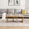 Grungis Rectangle Coffee Table,Modern Wood Detachable End Table for Living Room,Offices - 2 of 4