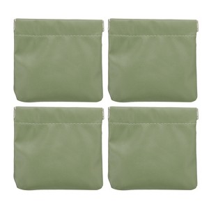 Unique Bargains Mini Waterproof PU Leather Portable Mini Cosmetic Bags 4 Pcs - 1 of 4
