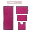 Home Weavers Luxury Collection 100% Cotton Tufted Bathroom Rug Set, Non-Slip Latex Bath Rug Set - 3 of 4