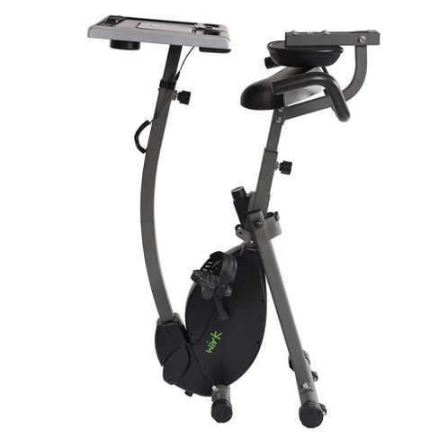 Stamina Products 85 2221 Wirk Ride Exercise Stationary Bike Office Workstation And Standing Desk With Digital Monitor And Device Prop Target