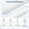 40 Pack LED Shop Lights Linkable,4FT 6500K Super Bright White,18W 1800LM, for Garage,Workshop and Ceiling,Corded Electric with ON/Off Switch - 2 of 4