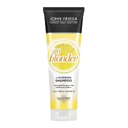 John Frieda Go Blonder Lightening Shampoo, Brighter Hair, Active Ingredients, Take Control of Color - 8.3oz