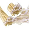 Unique Bargains Party Favor Wooden Handle Lace Ribbon Sticks Fairy Wands 25 Pcs - 4 of 4