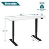 Costway 48'' Electric Sit to Stand Desk Adjustable Standing Workstation - 3 of 4