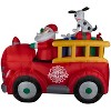 Gemmy Christmas Inflatable Santa's Vintage Fire Truck, 5 ft Tall, Multi - 4 of 4