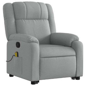 vidaXL Stand Up Massage Recliner Chair Light grey - 1 of 4