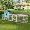 ORRD Wooden Chicken Coop with Nesting Box, Free-Range Door & Sliding Tray, Large Outdoor Poultry Cage - 2 of 4