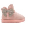 bebe Toddler Girls' Winter Boots - Snow Boots with Microsuede Upper, Rhinestone Bow, Cozy Shoes for Little Kid, Blush, 10 - 2 of 4