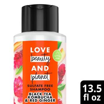 Love Beauty and Planet Sulfate Free Clarifying Shampoo Black Tea Kombucha & Red Ginger 