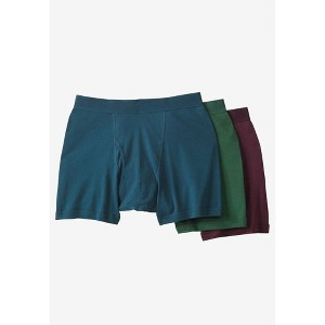 KingSize Men's Big & Tall Cotton Mid-Length Briefs 3-Pack - 1 of 4