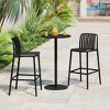 WestinTrends Playa 3-Piece Patio Adjustable Bar Table with Stackable Patio Bar Stools - 2 of 4