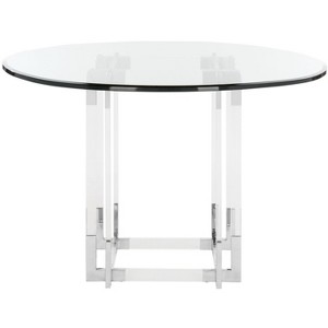 Koryn Round Dining Table - SFV2509B-42 - Silver - Safavieh Couture - 1 of 4